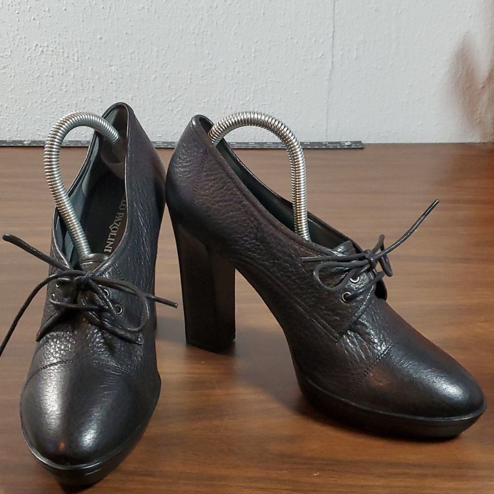 CARLO PAZOLINI Lug‎ Sole Heeled Platform Oxford Ankle Boots Booties EUR 40 US 10